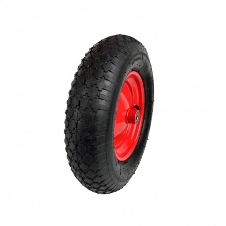 Geko G71012 rubber wheel 4.00-8, 390mm, 95mm, 220mm, 12mm, 97mm, 100kg, 2.1bar, double ball bearings