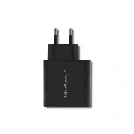 USB Charger - Qoltec 45w 5-20v 2.25-3a, Black