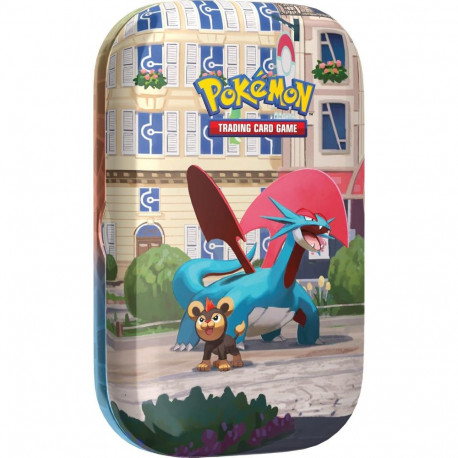 Collectible Card Game - Pokémon TCG Lumiose City Mini Tin Salamence, 2 Booster Packs, Sticker Sheet,