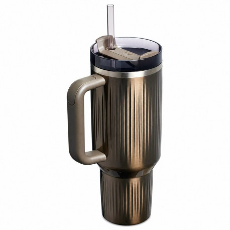 Drinkware - STANLEY Quencher H2.O Fluted 1.18L BPA-Free GunMetal