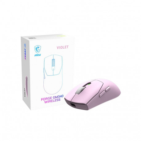 MOUSE USB OPTICAL WRL GAMING/FORGE GM340 WRL VIOLET MSI FORGE GM340 WIRELESS VIOLET (4711377425445)