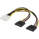 Deltaco Molex to 2 SATA Power Splitter