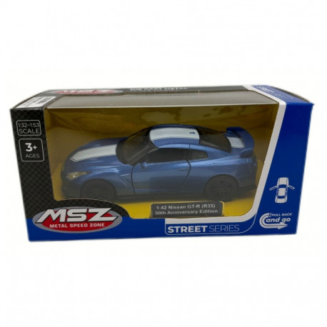 MSZ metallist mudelauto Nissan GT-R (R35), skaala 1:42