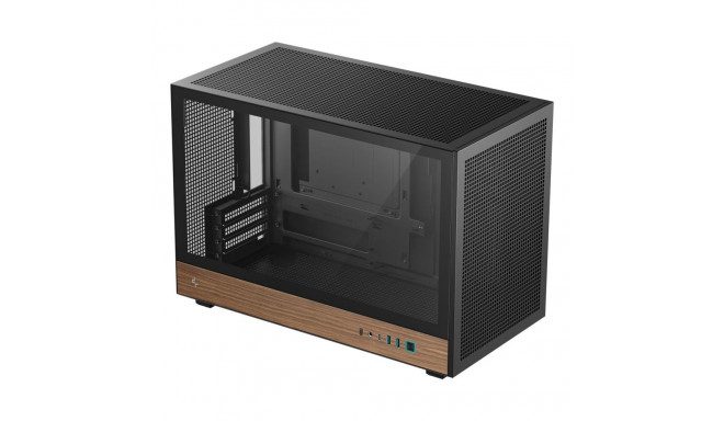 DeepCool CH260 WOOD Micro Tower Black, Wood