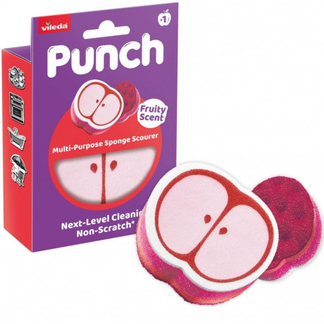 Vileda mitmeotstarbeline käsn Punch 1 piece, õun