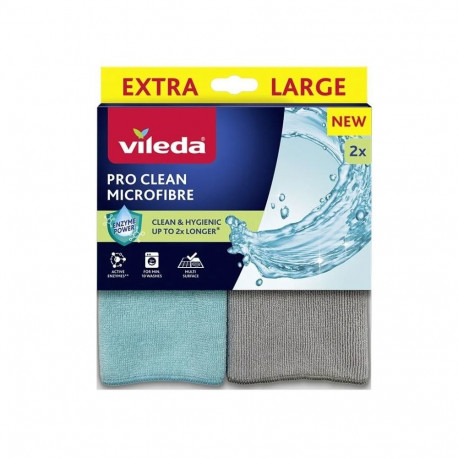 Cleaning Cloth - Vileda Pro Clean Universal with Enzymes, Machine Washable, 2 pcs.