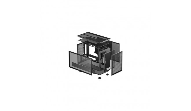 Computer Case - DeepCool CH260 Micro Tower Mini-ATX, 3 Fans Support, Black