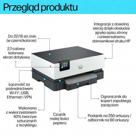 HP OfficeJet Pro 9110b Wireless Color Printer, Two-sided printing