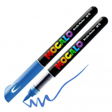 M&G Mocalo akrüülmarker pintselotsaga - Sky Blue 600