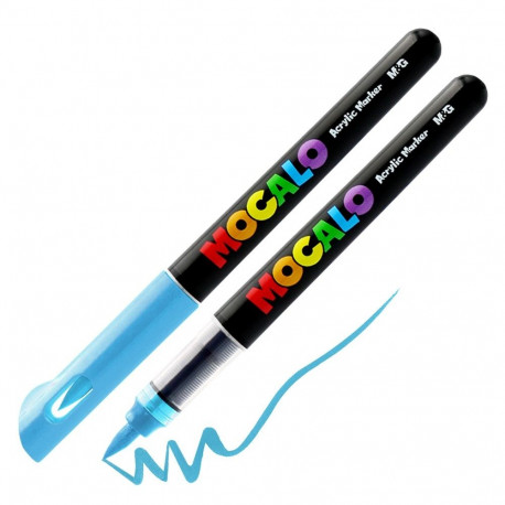 M&G Mocalo akrüülmarker pintselotsaga - Lake Blue 602