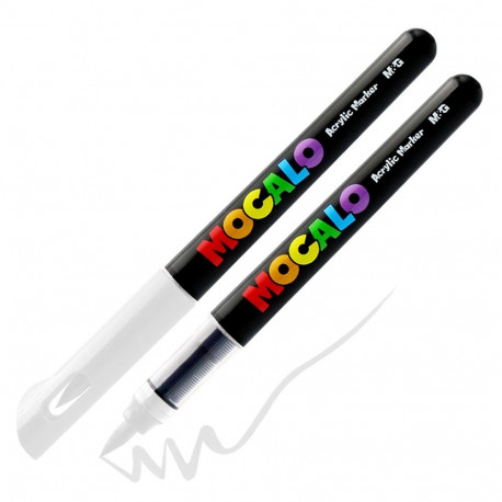 M&G Mocalo akrüülmarker pintselotsaga - White 663