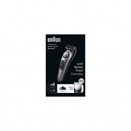 Braun BeardTrimmer 7 BT7420 Battery 40 2 cm Black, Grey