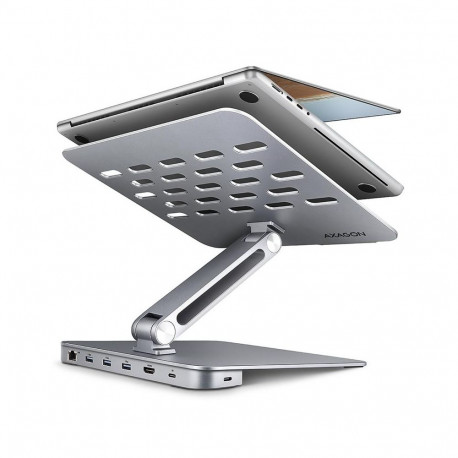 Sülearvuti alus Axagon 10"-16" Aluminum HQ & Hub 7in1