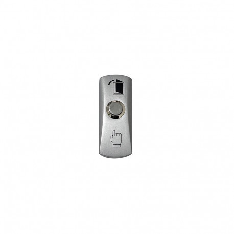 Exit Button, Cinz Alloy, No/Com, surface mounted