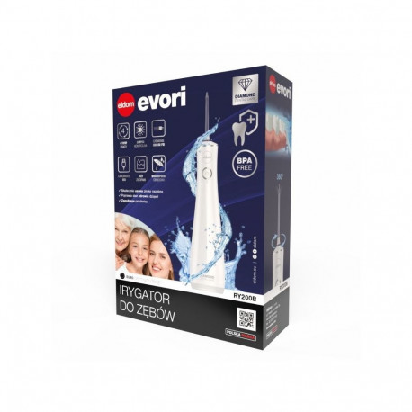 Water Flosser - ELDOM RY200B 0.23L Rechargeable 5 Heads White