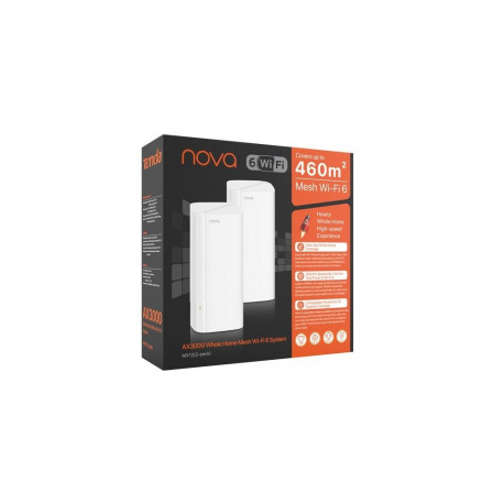Wireless Router - Tenda MX12 Wi-Fi 6 Dual-Band 2402 MB/s 3 LAN White