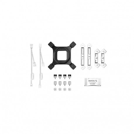 CPU Cooler - DeepCool AG620 WH ARGB V2, 2x 12cm Fans, 6 Heat Pipes, White