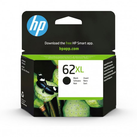 HP 62XL suure tootlikkusega must originaaltindikassett