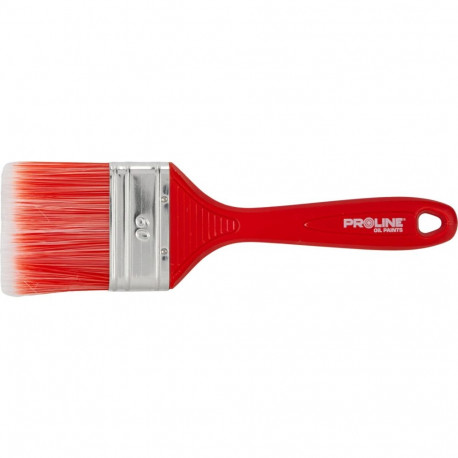 Pędzel płaski standard 60mm,rączka plastik,olej,proline