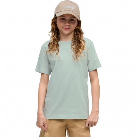 Koszulka dla dzieci Puma ESS Centered Cat Logo Tee miętowa 692972 29 116cm
