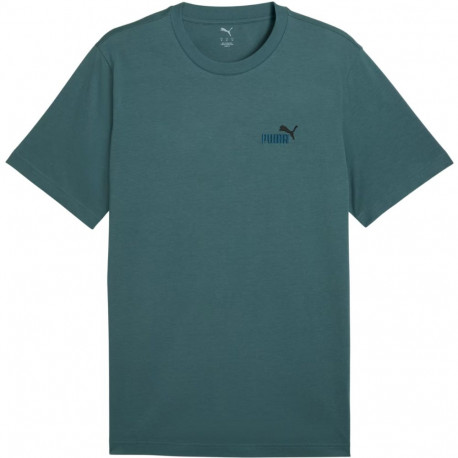 Puma meeste t-särk Ess 2 Color Small No. 1 Logo 684717 90 XL, roheline