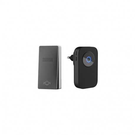 Wireless Doorbell - HiSmart Self Powered Doorbell RF433, 37 Melodies, No Batteries Required