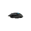 Logitech G502 LIGHTSPEED Wireless Gaming Mouse, RF Wireless, 25600 DPI, Black