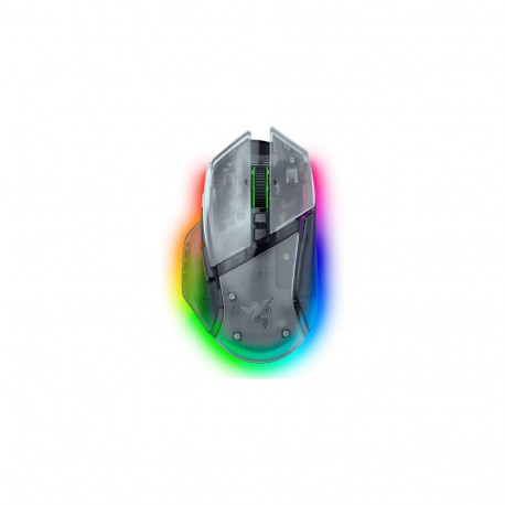 Razer Basilisk V3 Pro 35K Wireless Gaming Mouse RF Wireless+Bluetooth+USB-A 35000 DPI, Phantom White