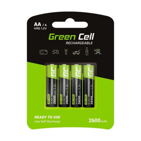 Green Cell rechargeable battery AA R6 2600mAh 4pcs
