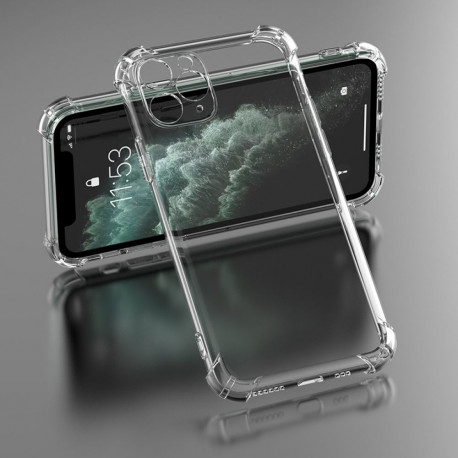 Anti Shock 1,5 mm case for iPhone 17 Pro 6,3" / iPhone 18 Pro 6,3" transparent big hole