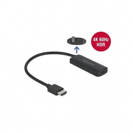 DeLOCK adapter HDMI-A pistik USB Type-C pesa (DP Alt Mode) 4K 60Hz