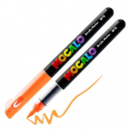 M&G Mocalo akrüülmarker pintselotsaga - Orange 300