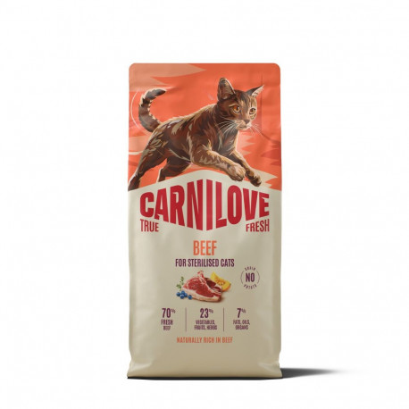 Carnilove True Fresh Beef Adult Sterilised cat food 6kg