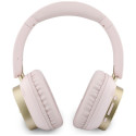 Wireless headphones Guess ENC Rectangle Metal Script pink