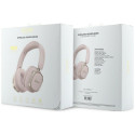 Wireless headphones Guess ENC Rectangle Metal Script pink