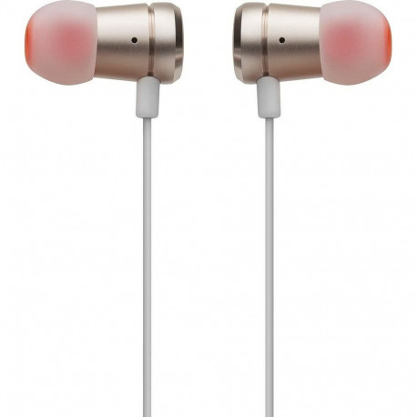 Wired earphones Jack 3,5mm with microphone JBL T290 gold