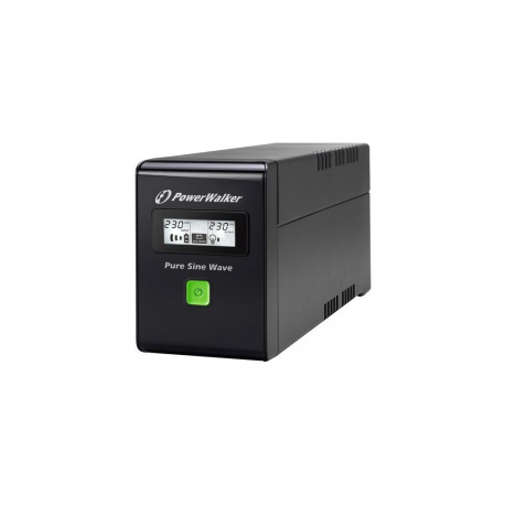 UPS POWERWALKER VI 800 SW IEC LINE-INTERACTIVE 800VA 3X IEC C13 OUTLETS USB-B LCD PURE SINE WAVE