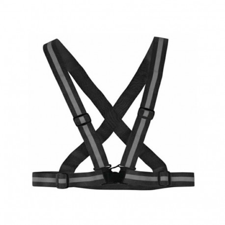 AG590B Szelki odblaskowe kamizelka black