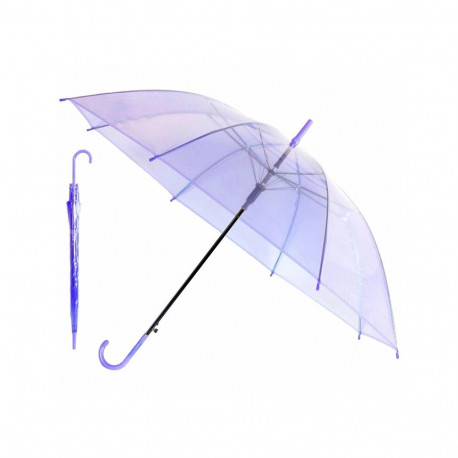 BQ13C Parasol przezroczysty fioletowy