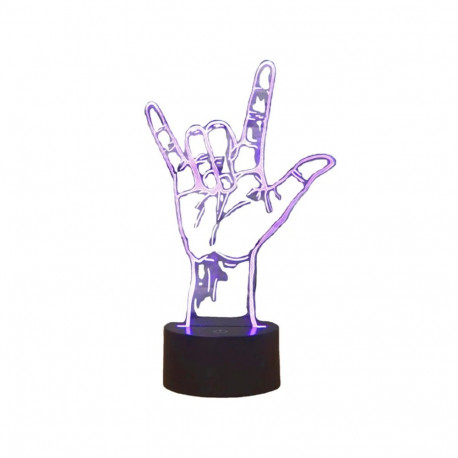 Öölamp ZD98I käe-kujuline 3D LED