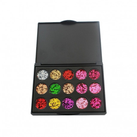 AG861 Paleta cieni 15 kol. brokat