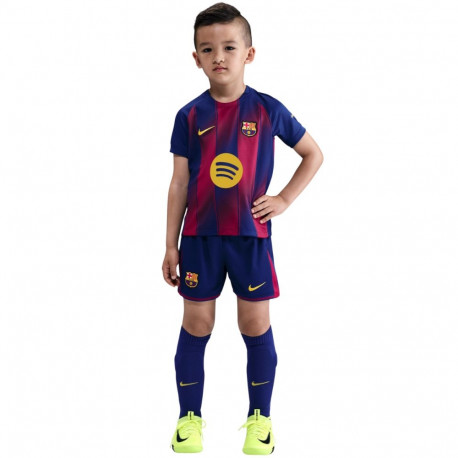 Komplet dla małych dzieci Nike FC Barcelona 2025/26 Stadium Home granatowo-bordowy HJ5619 456 M
