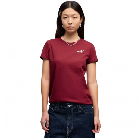 Koszulka damska Puma ESS Small No.1 Logo Tee(s) brązowa 682373 23
