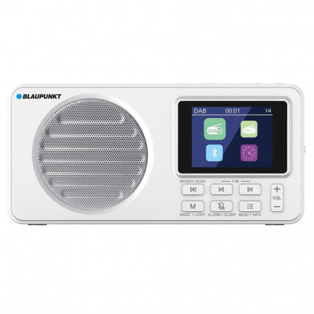Audio Equipment - Blaupunkt DR6WH Portable Radio DAB+, Bluetooth, 10h Battery Life White