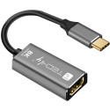 Techly USB graafikaadapter IADAP-USBC-HDMI8 7680x4320pixels, must, hõbe