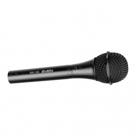 Microphone SVEN MK-100 (Wired, dynamic, metal, cable 4.0 m, 6.3/3.5mm Jack, cardioid, black)