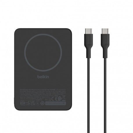 Belkin akupank BPD020hqBK BoostCharge õhuke magnetiline 5000mAh 7,5W, must