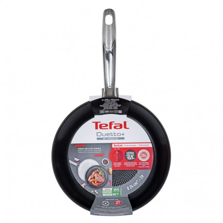Frying Pan - Tefal Duetto+ 24 cm Black Tefal Duetto+ 24 cm Frying Pan G73204