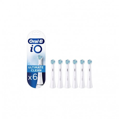 Oral-B iO Ultimate Clean x6 Toothbrush Heads, White