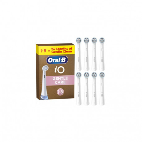 Oral-B iO Gentle Care x8 Toothbrush heads, White